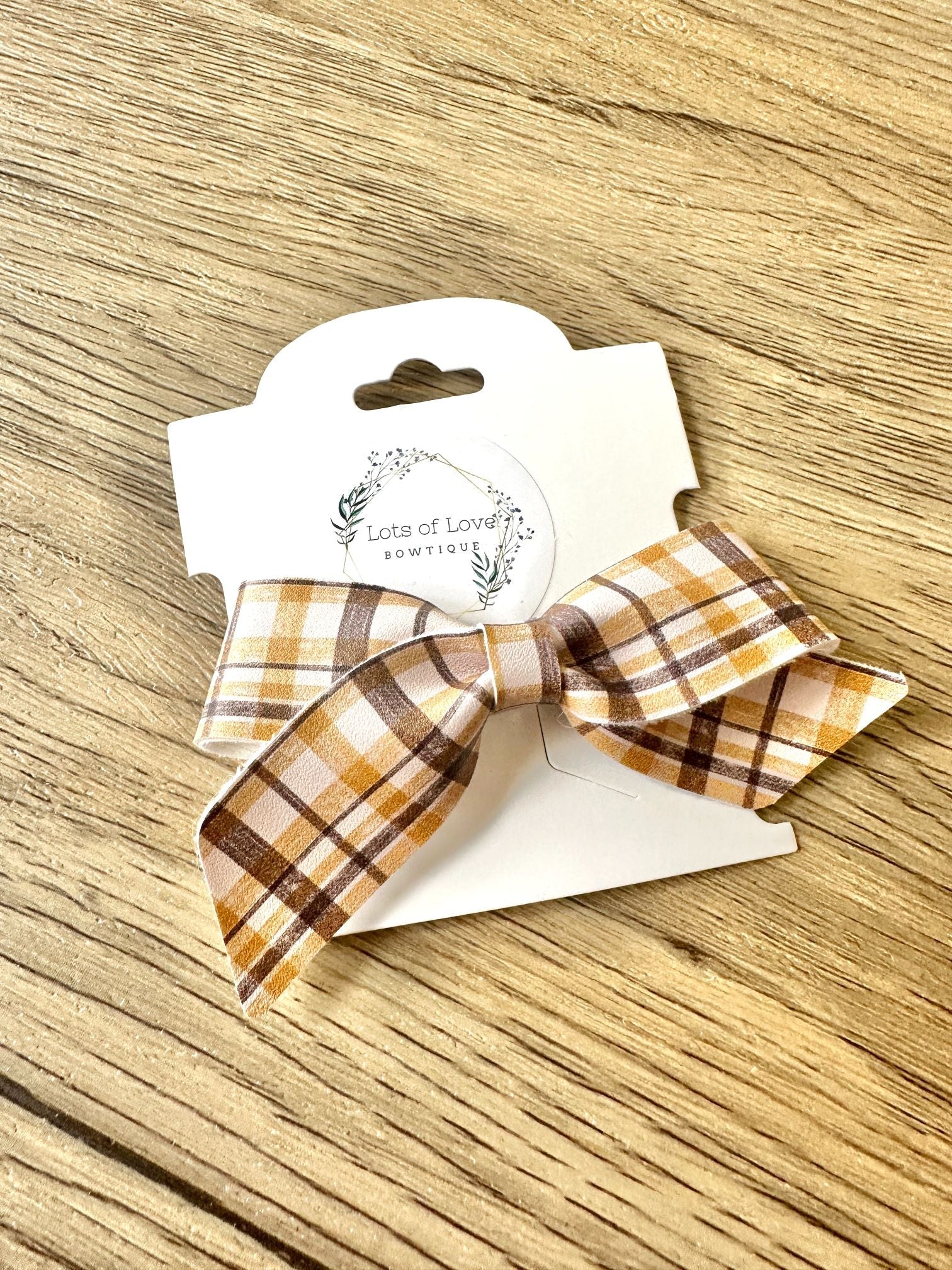 Yellow Plaid Blakley Bow