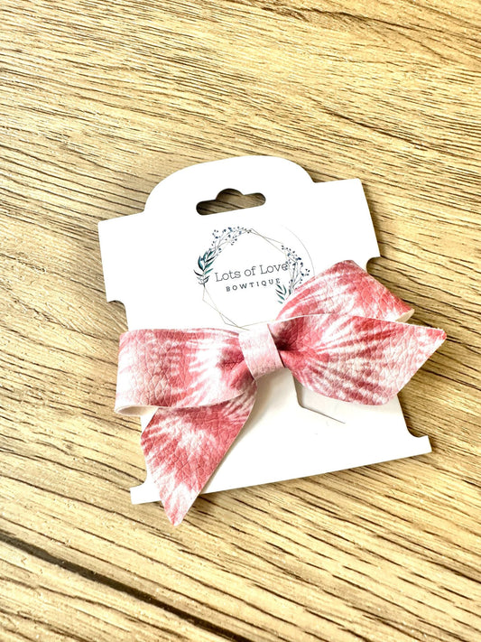 Red Tie Dye Blakley Bow