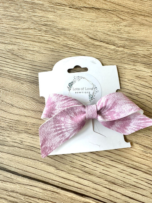 Purple Tie Dye Blakley Bow