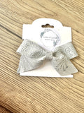 Gray Embosssed Blakley Bow