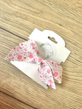 Watercolor Pink Floral Blakley Bow