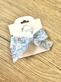 Blue Floral Blakely Bow