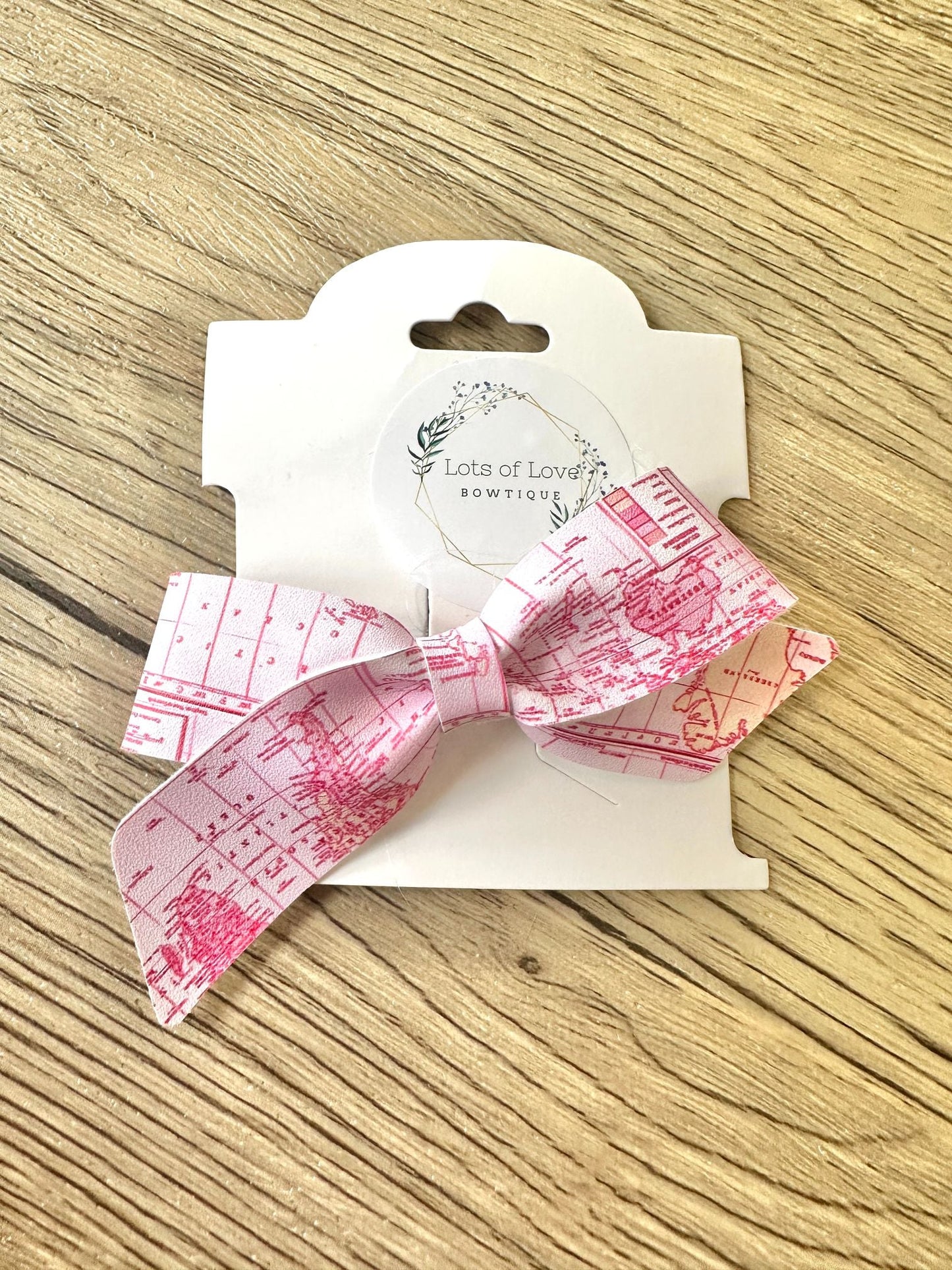 Pink Map Blakley Bow