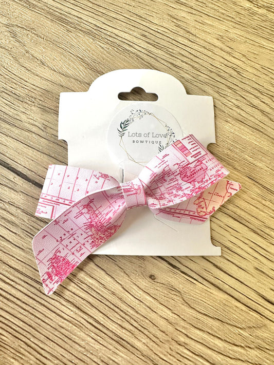 Pink Map Blakley Bow