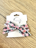 Black Stripe Floral Blakely Bow