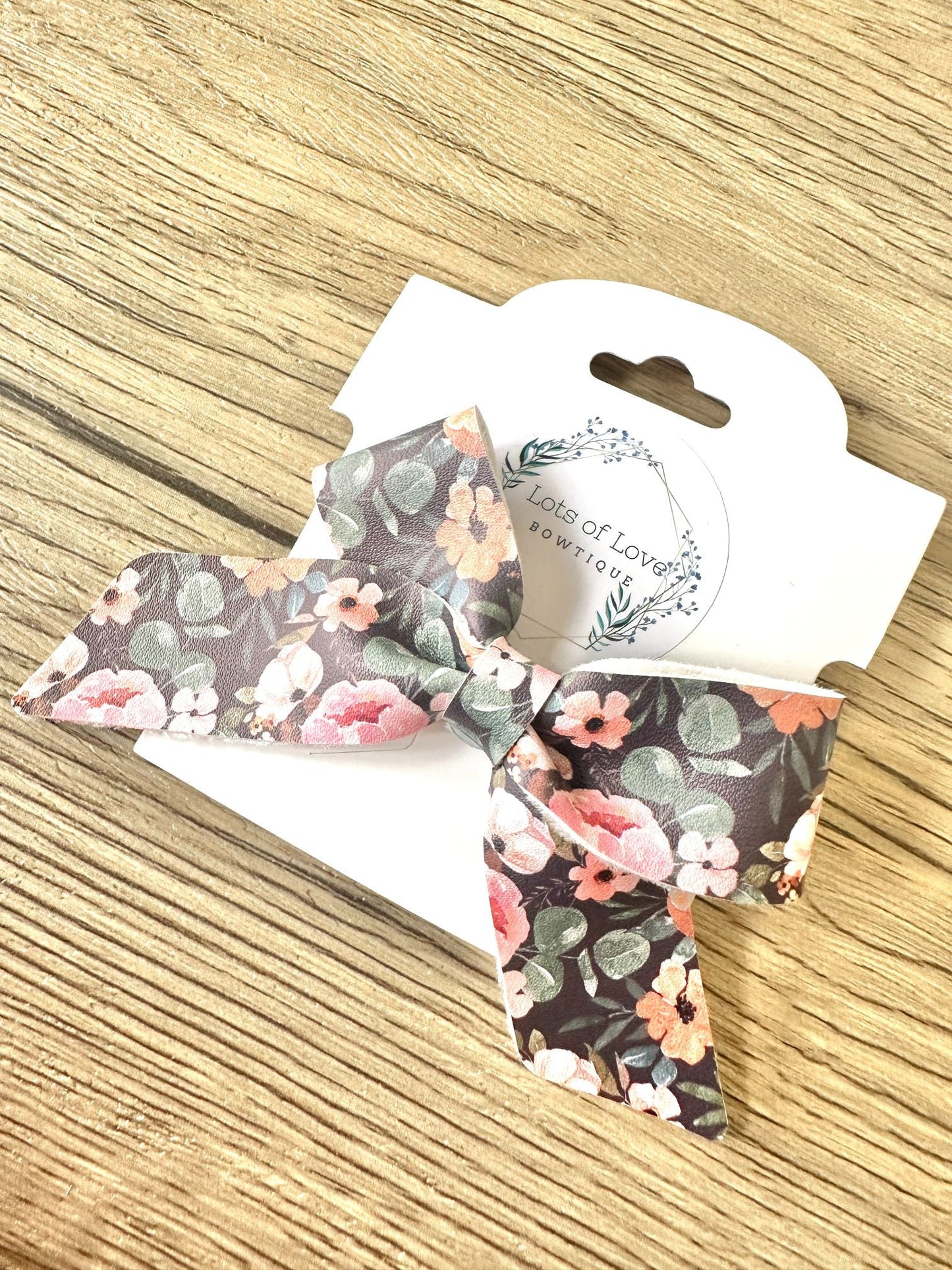 Dark Floral Blakley Bow
