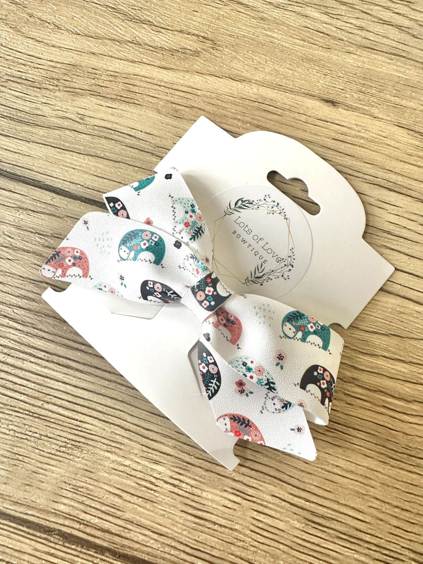Floral Sloth Blakley Bow