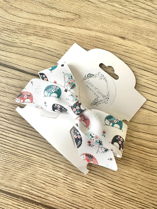 Floral Sloth Blakley Bow