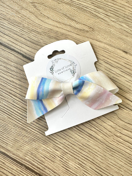 Pastel Watercolor Blakley Bow