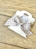 White Plaid Blakley Bow