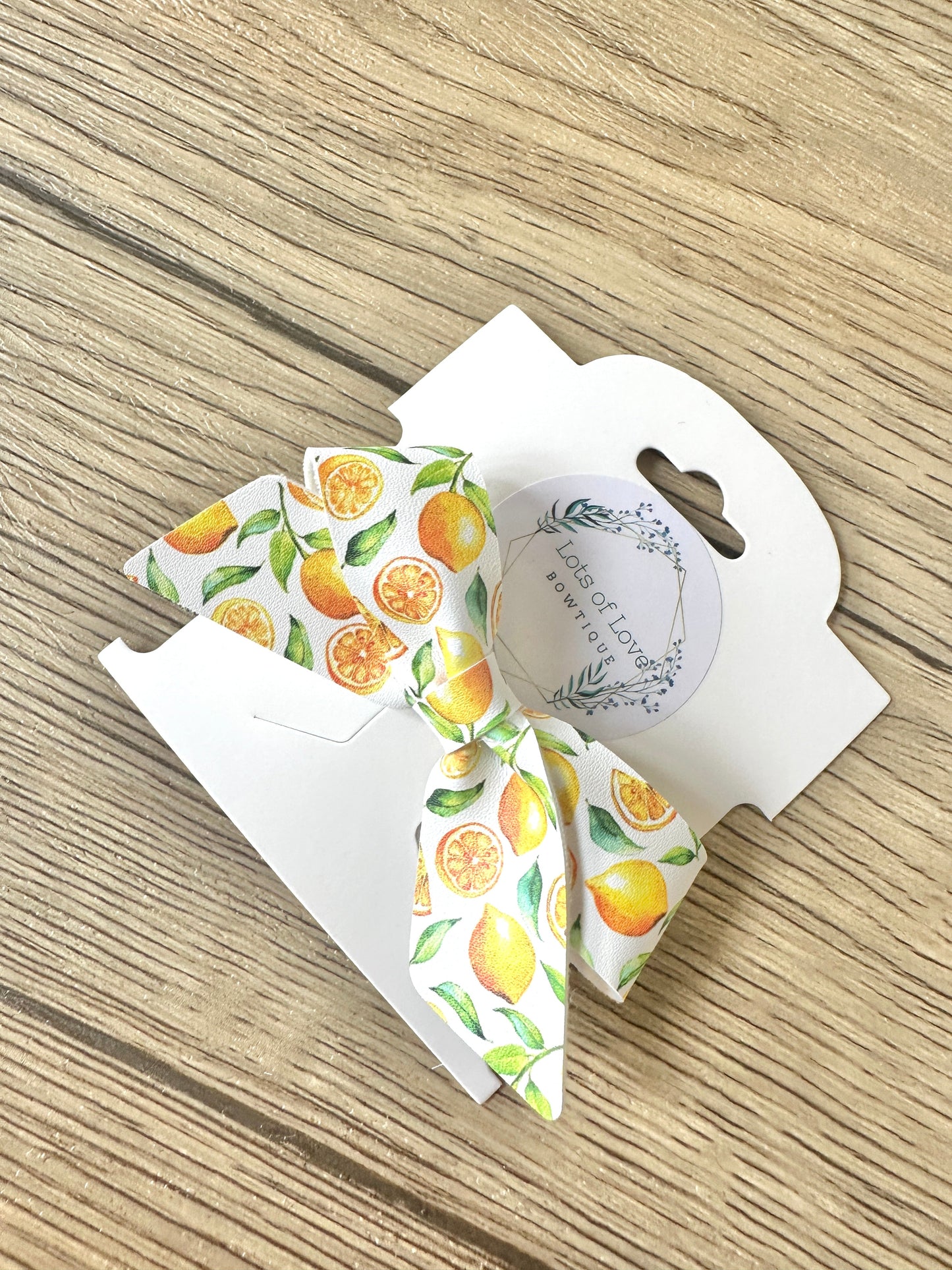 Lemons and Leaves Blakley Bow