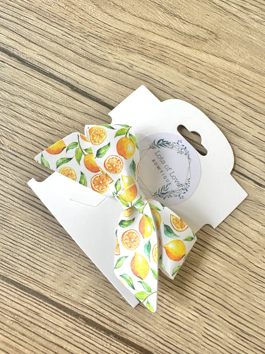 Lemons and Leaves Blakley Bow