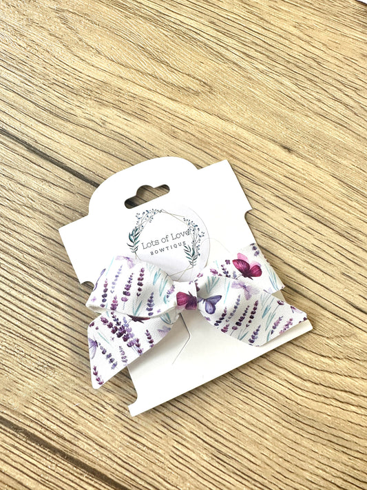 Lavender and Butterflies Blakley Bow