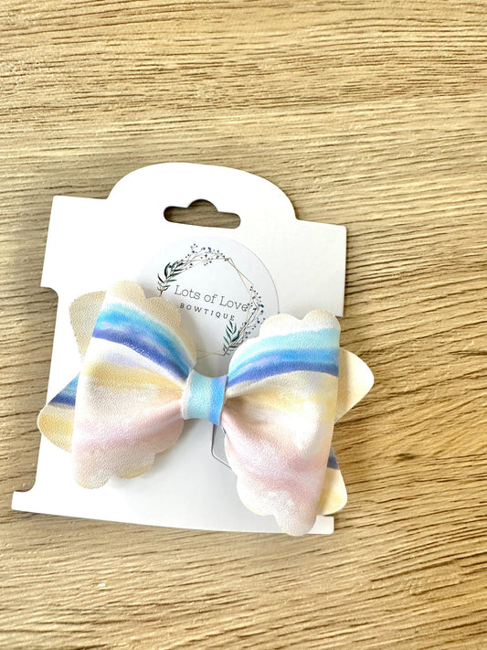 Patel Watercolor Stripes Grace Bow