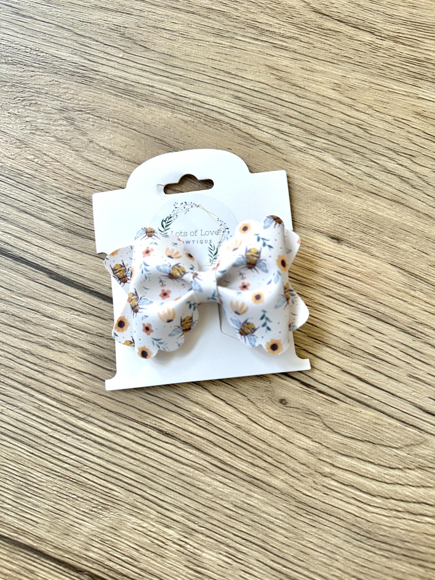 Bee and Sunflower Grace Bow