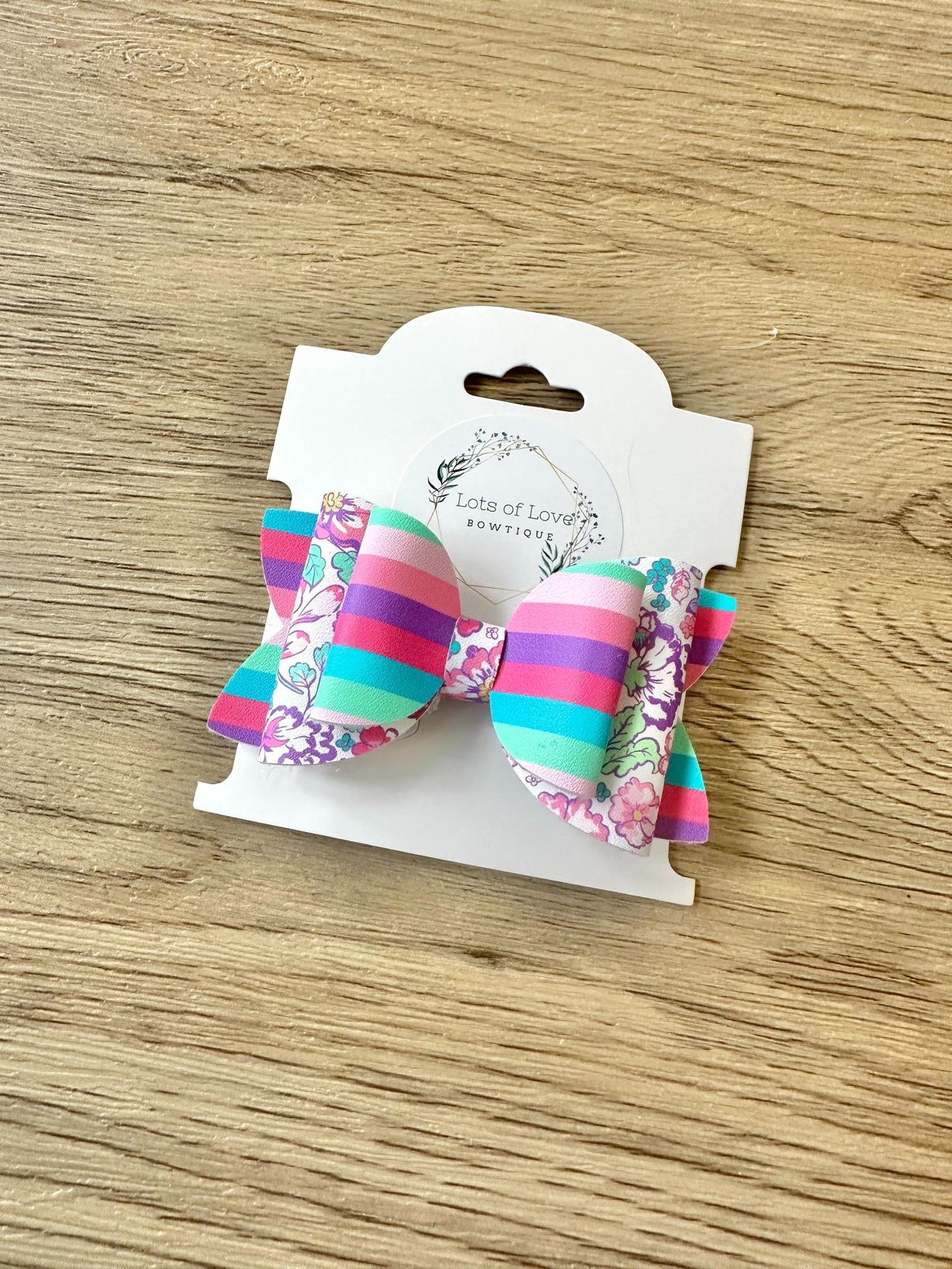 Fuscia Stripe Top Payton Bow
