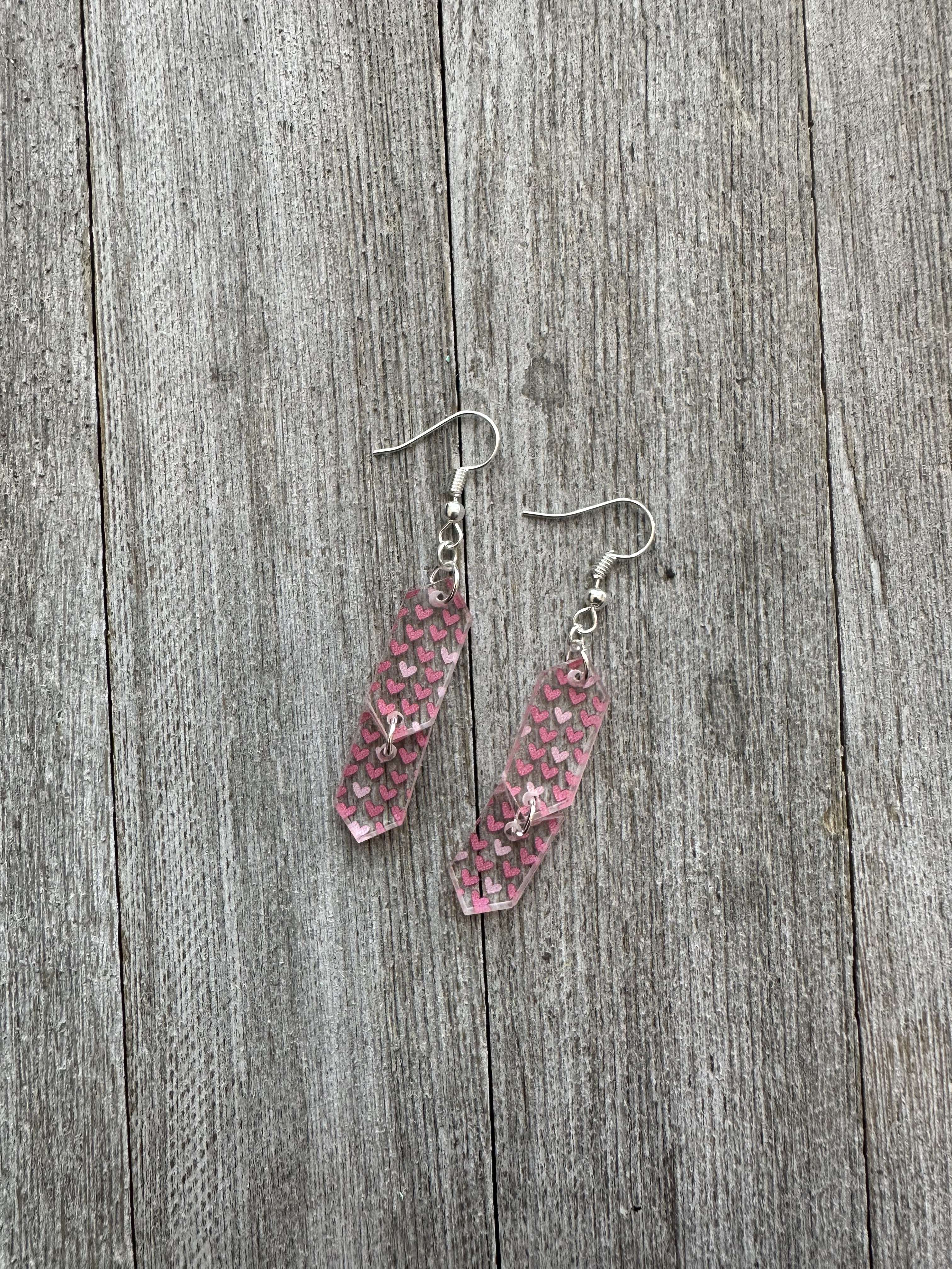 Skinny Diamond Drop Earrings