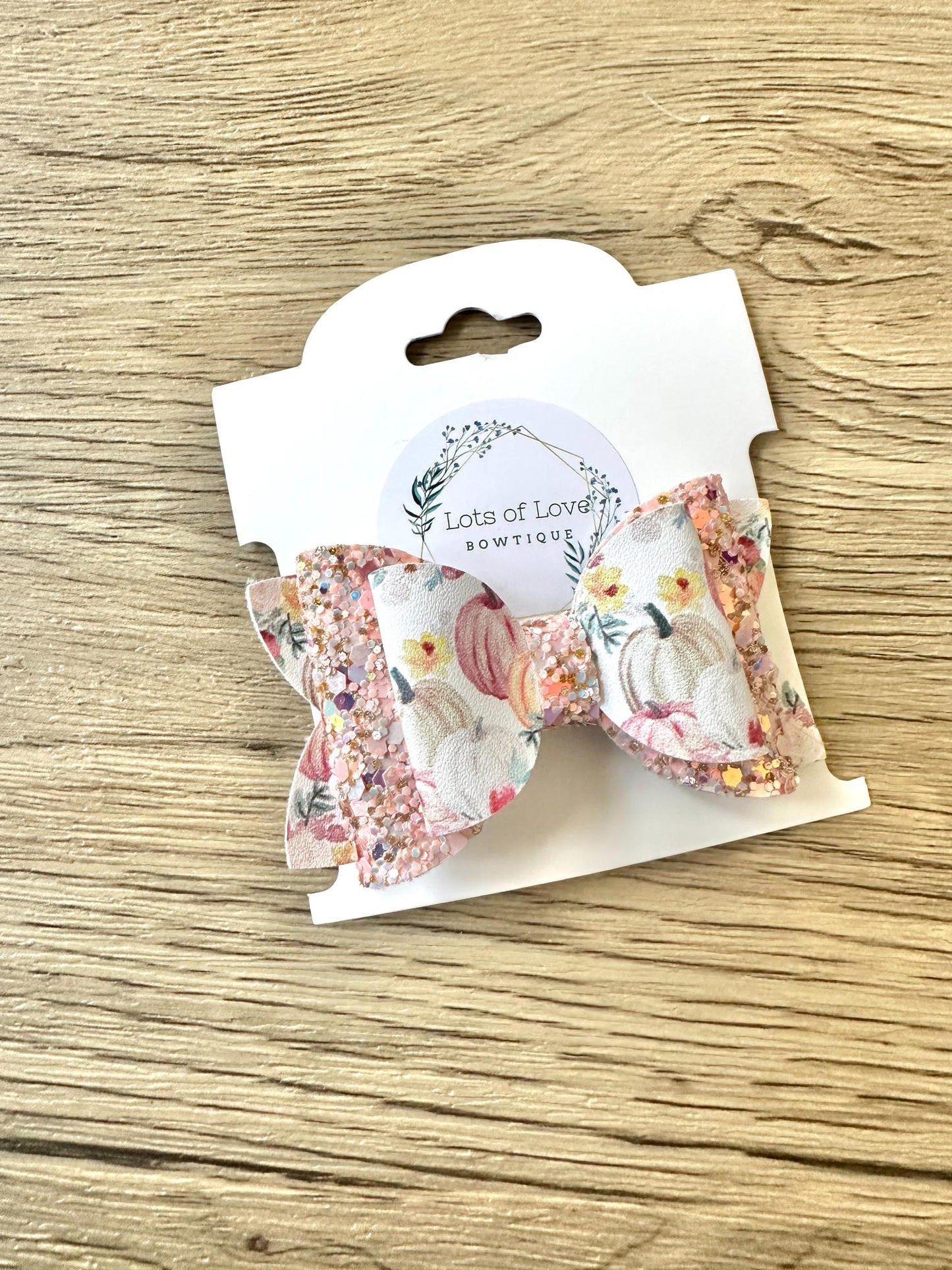 Blush Pumpkin Top Payton Bow