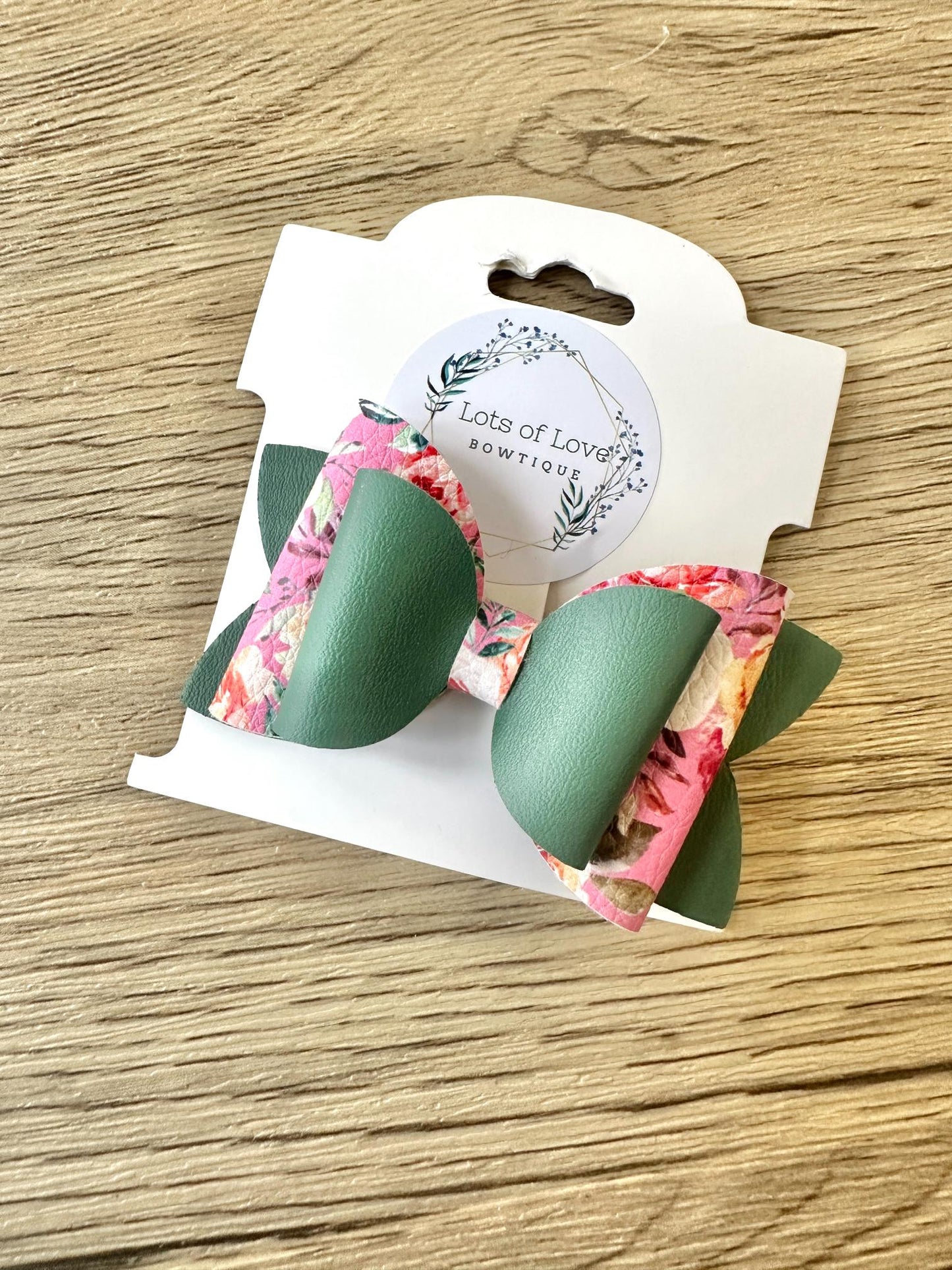 Pink Floral Sage Top Payton Bow