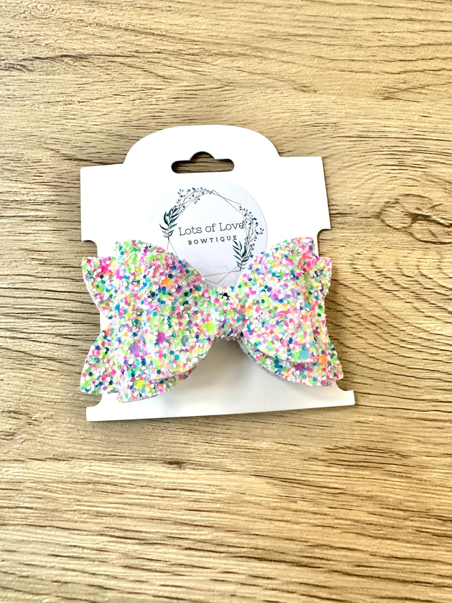 Bright Confetti Payton Bow